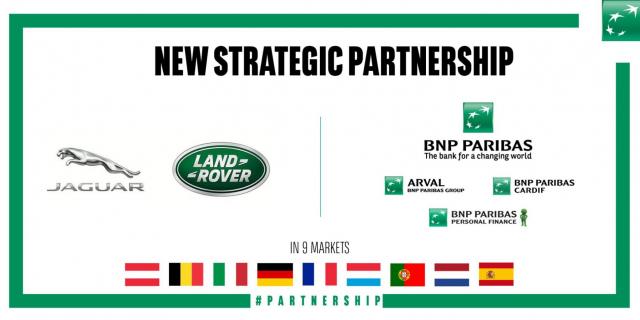 Parceria Estratágica Jaguar Land Rover e BNP Paribas