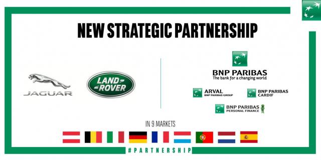 Parceria Estratágica Jaguar Land Rover e BNP Paribas